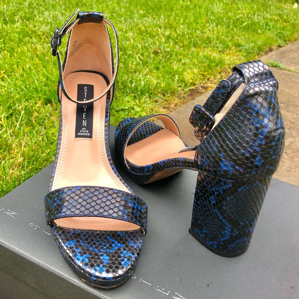 Steven By Steve Madden Vino Snakeskin Sandal